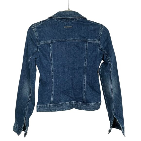A/X Armani Exchange Cropped Denim Indigo Jean Jacket Womens XS Blue Capsule‎ - Picture 4 of 16